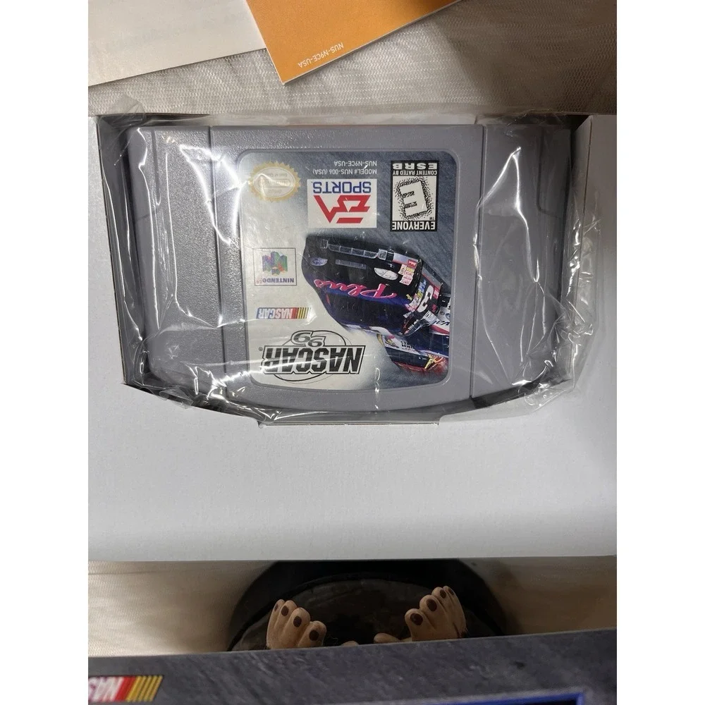 N64 NASCAR 99 Complete Mint Tested Working W Manuals Inserts‎ Box